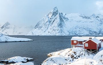 Huisjes in Hamnoy van Ageeth Groen