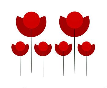 Minimalistische Tulpen