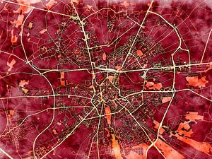 Karte von Bourges im stil 'Amber Autumn'