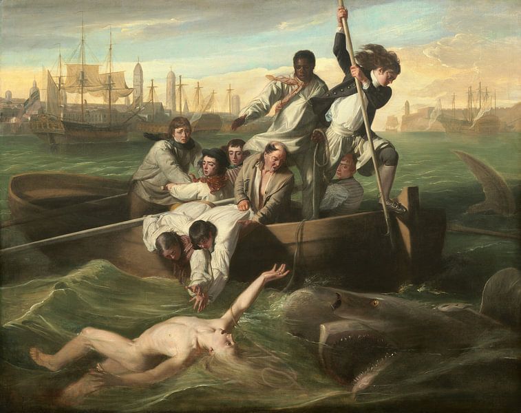 Watson und der Hai, John Singleton Copley von Meisterhafte Meister