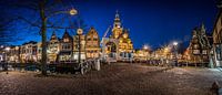 Panorama der alten Stadt Alkmaar von Arjen Schippers Miniaturansicht