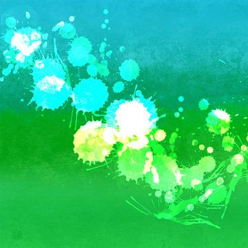 Modern Abstract: Mixed media in Neon van Studio Pieternel