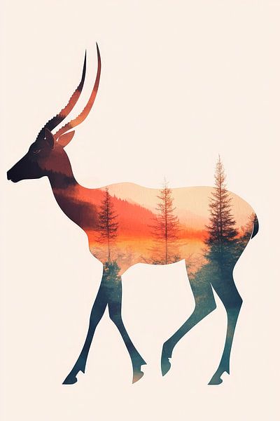 La nature dans l'animal par Poster Art Shop