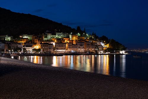 Croatie nuit mer Moscenicka Draga