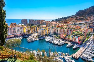 der Hafen von Fontvieille in Monaco von Ivo de Rooij