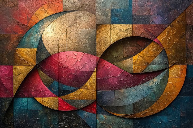 Bunte Geometrie von Kunst Laune