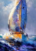 Segelsport Kunst #Segeln #Jacht