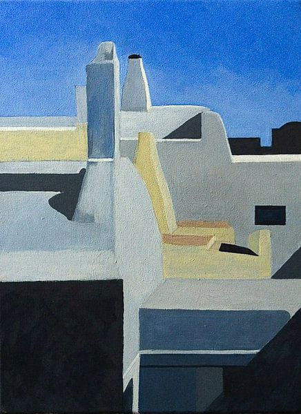 Dächer von Santorini Gr. von Antonie van Gelder Beeldend kunstenaar