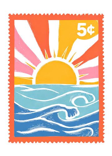 Coucher de soleil à la plage