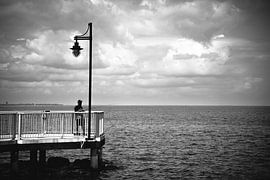 Angler at the lake by Marc Lehmann