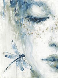 Verträumte Libelle und geschlossenes Auge von But First Framing