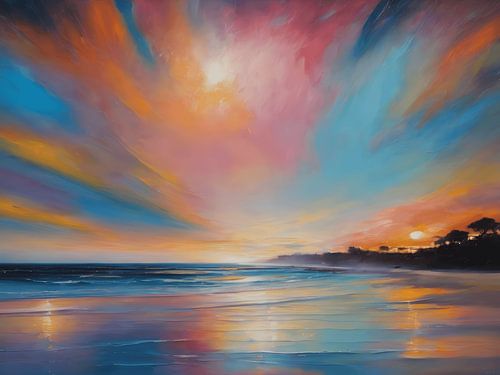 De romantische strand