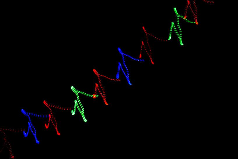 Abstrakte Kunst--Hand in Hand-01 von Katja Goede