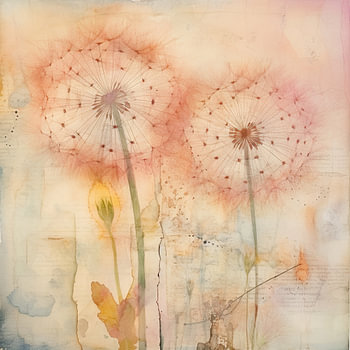 Aquarellblumen | Ätherische Blumenpracht