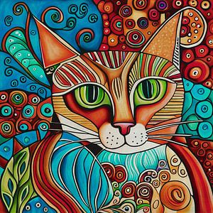 Skurrile Kunst für Katzenliebhaber