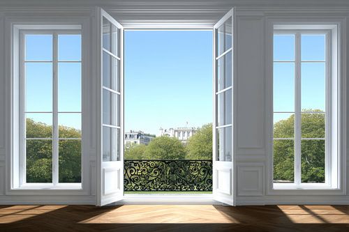 prachtig uitzicht vanaf balkon