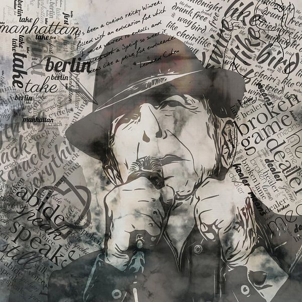 Leonard Cohen by Yolanda Bruggeman