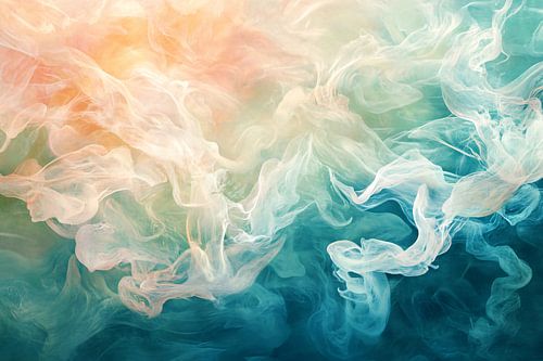 Nevelige kleuren onder water