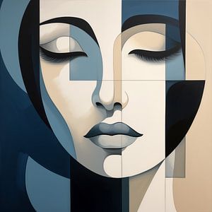 Abstraktes Gesicht
