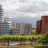 Gehry Bauten im Düsseldorfer Medienhafen (117342) von Franz Walter