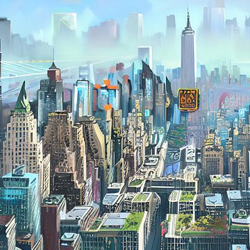 New York City Imagination III by Caroline Boogaard