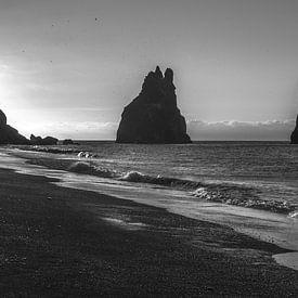 Reynisdrangar, Vík (Vík í Mýrdal), Reynisfjara Beach, Iceland, by Rien de Jongh