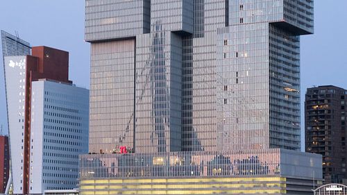 Reflexion Erasmusbrücke, Rotterdam, Niederlande