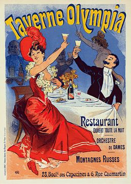 Jules Chéret - Tavern Olympia (1900) by Peter Balan