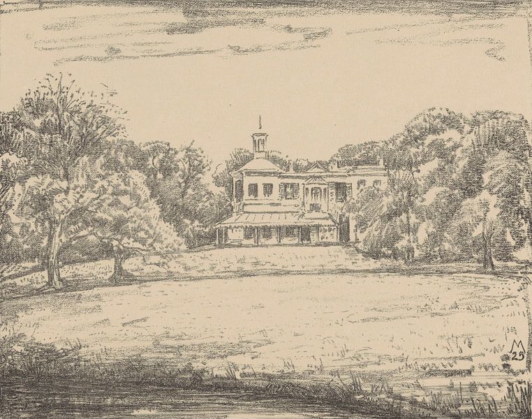 Simon Moulijn, View of the country house of Ockenburgh estate, 1925 by Atelier Liesjes
