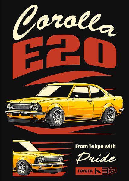 Toyota Corolla E20 JDM Auto von Adam Khabibi