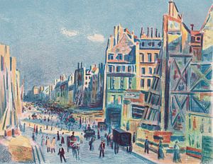 Maximilien Luce, Rue Reamur, 1896, Lithographie