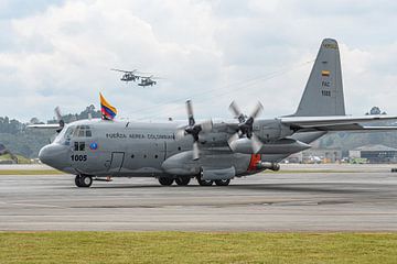 Lockheed C-130 Hercules van de Colombiaanse Luchtmacht.