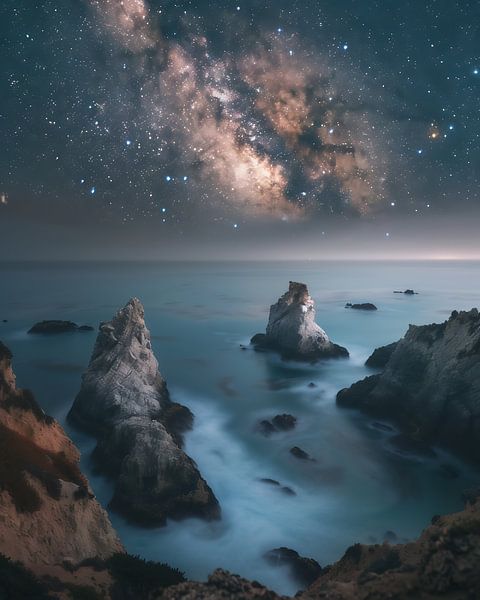 Glänzende Sternennächte von fernlichtsicht