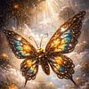 Der goldene Steampunk-Schmetterling von Eric Nagel