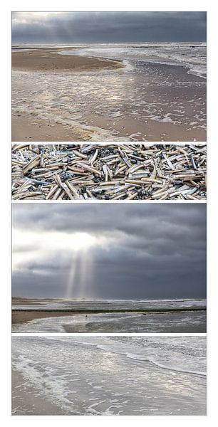 Eine besondere Collage über den niederländischen Strand von Willy Sybesma