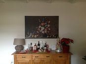 Customer photo: Still life with basket of fruit, a vase with flowers and shells, Balthasar van der Ast (seen in vets