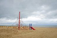 Climbing frame on the beach by Johan Vanbockryck thumbnail