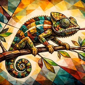 Chameleon (abstract) by Linda de Klein