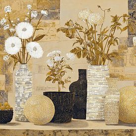 Flower Vases | Elegant Flowers in Vases by Eye catching paintings