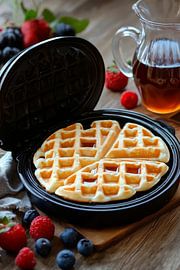 Waffeln Früchte von Poster Art Shop