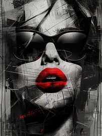 Portrait abstrait moderne sur SPEQ ART
