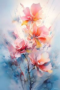 Abstraktes Bild einer Blume/Blumen.