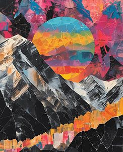 Volcan coloré
