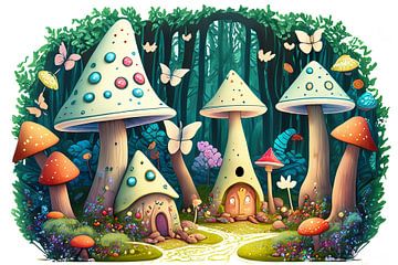 Fairytale forest by Bernardine de Laat