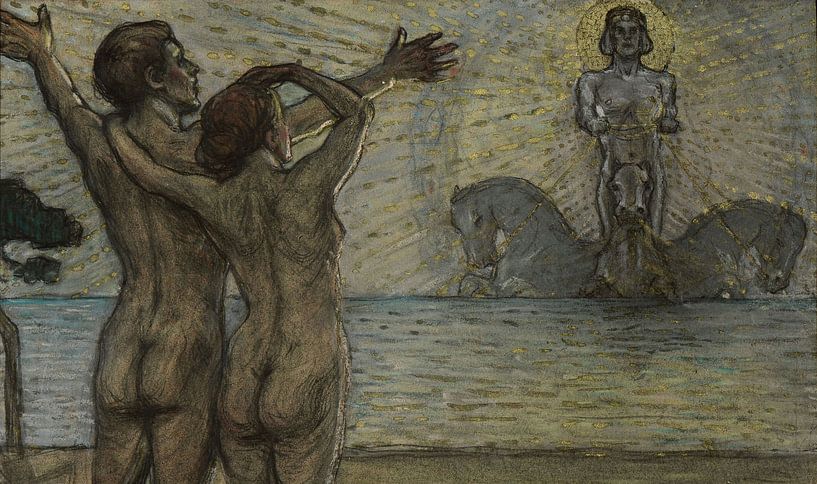 Janis Rozentāls, Beauty (Ave Sol). Fresco sketch for the Riga Latvian Society House, 1910 by Atelier Liesjes