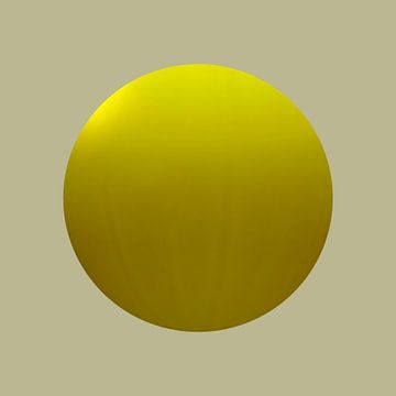 Modern Abstract. Minimalisme. Gele oker. van Alie Ekkelenkamp