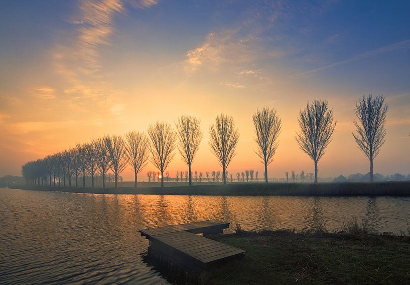 Nebel bei Sonnenaufgang von peterheinspictures