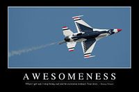 STK107232M-Awesomeness: Inspirerende Quote en Motiverende Poster
