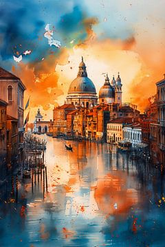 Canal Grande in Venetië van ARTemberaubend