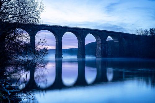 Ruhr bij Witten, Ruhrgebied, Noordrijn-Westfalen, Duitsland